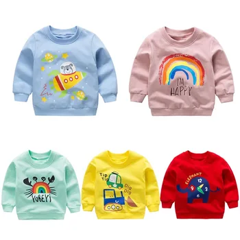 Copii Băieți Fete Jachete De Toamnă De Primăvară De Desene Animate Bumbac Bluze Copii Cu Maneca Lunga Tricou Bluza Copii Haine Noi