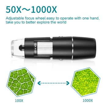 1000X Microscop Wifi Microscop Digital USB Magnifier Camera pentru Android Ios IPhone IPad Electronice Stereo USB Endoscop cu Camera