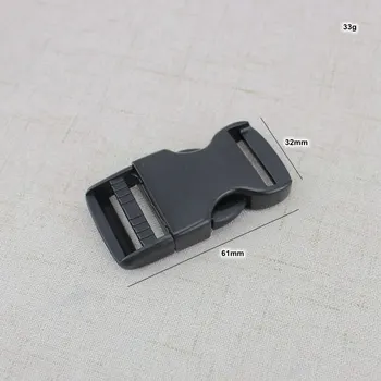 10-30 buc negru 25mm 1 Inch partea cataramă de eliberare pentru curele de ajustat