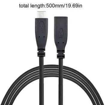 Inalta calitate de Tip C USB 3.1 Male la USB-C de sex Feminin Extensie Cablu de Date Extender Cablu 0.3 M