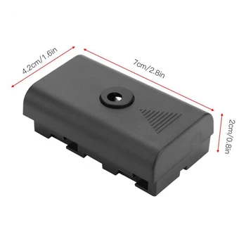DC Coupler Virtual Baterie Adaptor de Alimentare Camera de Lumina Alimentare Mobil Potrivit Pentru Sony NP-F550 F570 cu Cablu USB