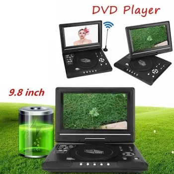 9.8 Inch Portable DVD Mobil Cu Mini-Televizor Construit În Baterie Inteligent de Putere-off Funcția de Memorie Mini Televizor