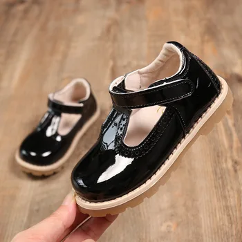 Nouă Fete Printesa Pantofi Mary Jane Stil Mocasini Copii Fete Pantofi De Piele De Tenis Infantil Gol Taie Pantofi Rochie Dimensiune 21-30#