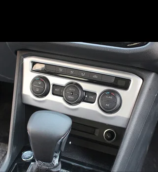 Pentru VW Tiguan 2017 2018 Auto interior Autocolant panou de control Central cadru Trim Aer condiționat Autocolant Auto Crom Styling C658