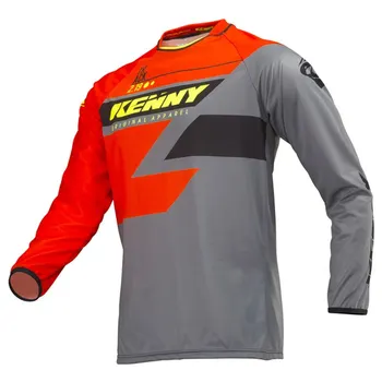 2019 Ciclism Jersey Bărbați Munte Biciclete Motocross Tricou maneca lunga BMX MTB DH T-Shirt Alpin Topuri Sport de curse albastru rosu