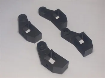 Funssor culoare negru din aliaj de aluminiu cadru de pat de extrudare stanga+dreapta pat colț kit Pentru DIY Lulzbot TAZ imprimantă 3D