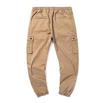 Brand Mens Cargo Pantaloni cu mai Multe buzunare Largi Barbati Pantaloni Pantaloni Casual, de culoare kaki, Salopete cu Pantaloni de Armată Pantaloni de Marfă de înaltă calitate 34567XL