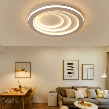 Noua, Moderna LED Lumini Plafon pentru dormitor, camera de zi lumini luciu de plafond corp de iluminat Rotund lampă de Tavan pentru iluminat acasă