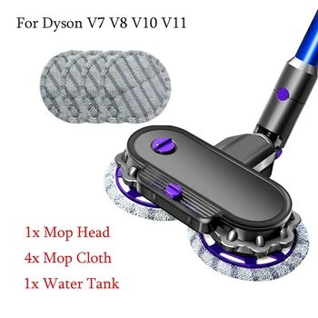 HOT! a-Electric Curățare Mop Cap Pentru Dyson V6 V7 V8 V10 V11 Aspirator Piese Cap de Mop Umed Și Uscat cu Rezervor de Apă