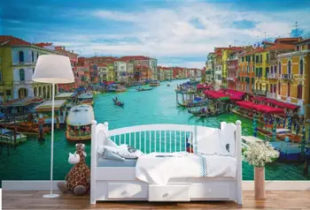 07 Tapet Personalizat Vedere La Oraș Veneția Port Arta Murala De Perete Camera De Zi Dormitor Tapet