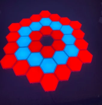 Sensibil la atingere de Iluminat lumina Hexagonale de lumină Cuantică Lampă Modulară cu LED Lumina de Noapte Hexagoane Decor Creativ Lampa