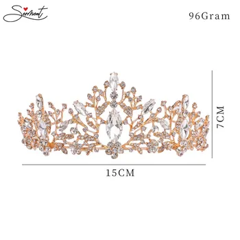 De lux 2020 Cristal de Moda frizură Mireasa crown Copil cerc Păr Printesa fată bijuterii Accessiories Petrecere de Nunta de VÂNZARE