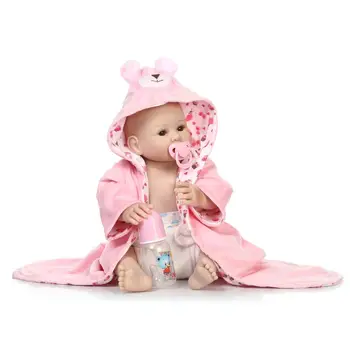 50cm Plin de silicon papusa reborn Fete copil jucărie juca baie casa papusa cu capul gol în condiții de siguranță pentru copii cadou de păpuși jucărie bebe renăscut