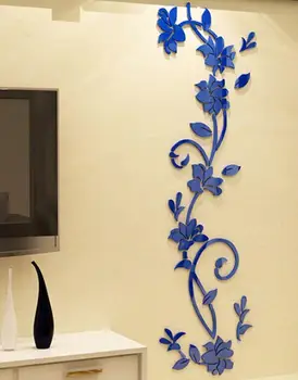 3D DIY Vaza de Flori Copac Îndepărtat de Artă Vinil Autocolante de Perete Decal Murală Home Decor Pentru Dormitor Acasă TV de Fundal de Decor