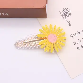2 buc/Set2020 Noi Crizantema Mic Clip de Păr Versiunea coreeană Japoneză Simplu BB Clip Mici Proaspete Accesorii de Par
