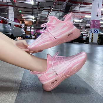 Vara pantofi pentru femei de moda noua jeleu transparent partea de jos funcționare casual pantofi sport clasic zbor țesute pantofi 35-40 de metri