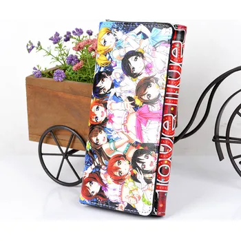 Anime iubesc viata pentru Femei Portofel Colorat Pungă Lung Cu Buton pentru Fete Cadou sau de Colectare