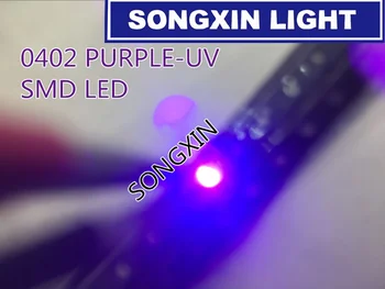 3000buc UV/violet Culoare SMD 0402 SMT Super-Luminos lampă LED diode emițătoare de lumină de Înaltă calitate 390-410nm 1.0*0.5 mm