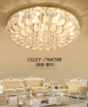 Minimalist Modern rotunde de cristal lampă de tavan atmosfera dormitor cu led-uri lămpi de personalitate decolorarea restaurant studiu de iluminat