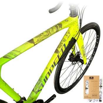 3D mountain bike cadru de protecție lanț de autocolante de biciclete rutiere film gros autocolant rezistent la uzură, anti-derapare impermeabil de protecție