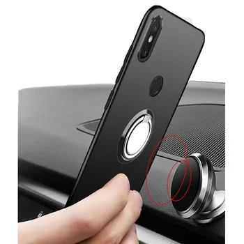 Pentru Huawei P Inteligente Bucura 7S Înapoi Inelul suport Suport pentru Telefon Acoperi Caz Telefon TPU Silicon Moale Cazuri PE Huawei P Inteligente 2017 5.65
