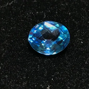 Naturale Albastru topaz piatră pentru a face bijuterii,8mmX10mm de înaltă calitate oval tăiat piatră în vrac,Designer de BRICOLAJ piatra
