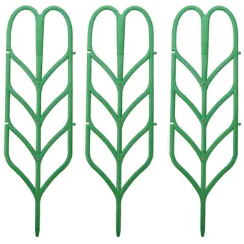 3pcs Mini BRICOLAJ Frunze de Forma Spaliere Plante Zăbrele Ghivece, Suporturi pentru Plante agatatoare Ghiveci Viță-de-vie Ivy Castraveți
