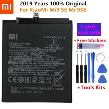 Original Acumulator de schimb Pentru XiaoMi Mi9 SE Mi 9SE BM3M Reale Bateria Telefonului 3070mAh Cadou+Instrumente +Autocolante