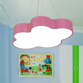 Colorat pentru Copii Dormitor Pandantiv Lumini LED-uri Moderne, Simplu Nor de Forma Lămpi Pentru camera copil Spitalul de Copii Perdeaua de Lumină