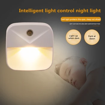 Senzor inteligent Lampă de Noptieră Nou Cadou Creativ 10V 240V UE NE Plug Lampă cu LED-uri Plug-in de economisire a Energiei Lumina de Control Lumina de Noapte