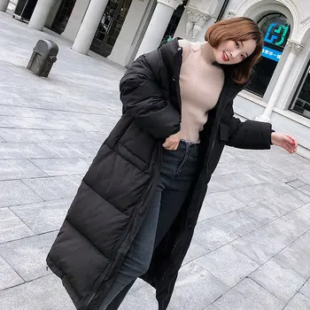 2020 Iarna Femei Jacheta Cu Gluga Din Bumbac Căptușit De Sex Feminin Strat De Înaltă Calitate Cald Outwear Femei Hanorac Manteau M333