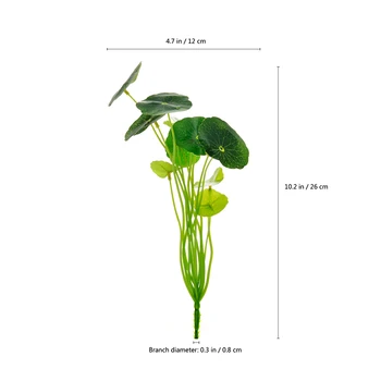 11 Sucursale Fals Verde, frunze de Lotus Imitație Feriga de Plastic Iarbă Artificială Frunze de Plante pentru Acasă Decorare Nunta Aranjament