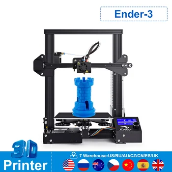 Ender-3 Imprimantă 3D Tehnologia FDM MK10 Extruder 220x220x250mm Dimensiunea 3D Continuarea Printer Off-line de Imprimare