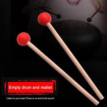 2 buc Instrument de Percuție Accesorii Limba Tambur Ciocan Copan Muzicale, Instrument de Percuție pentru Copii Adulți