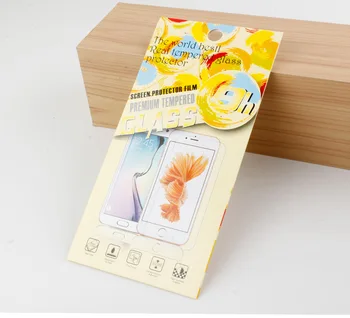 500 buc en-Gros de Hârtie de Ambalaj pentru Temperat Pahar Ecran Protector Ambalaj Cutie Pentru iPhone 6 7 Samsung Cutie de vânzare cu Amănuntul