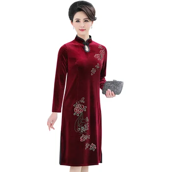 2020 primavara-vara pentru femei elegante, retro tradițională chineză rochie eleganta cheongsam sex feminin nunta casual design qipao 5xl