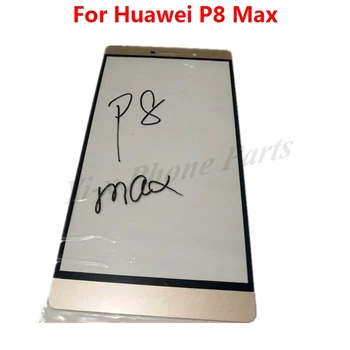 10buc/lot alb/negru/gold Touch Ecran Pentru Huawei P8 Max Fața de sticlă de Sticlă de Înlocuire(nu Digitizer)