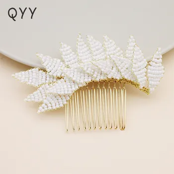 QYY 2019 Pearl pentru Pieptene de Par Mireasa Moda Bijuterii Nunta Piepteni de Păr Accesorii de Par Agrafe de Nupțial Diadema Femei Nunta