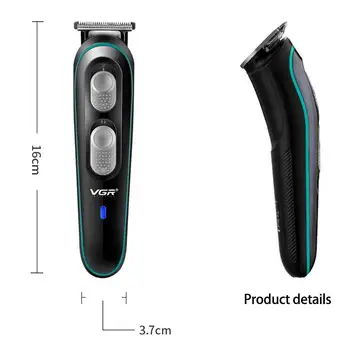 Bărbați Electrice de Tuns USB de Încărcare Redus de Zgomot Și Vibrații Ușor Să Stil Părul Profesionale de Tuns Lamă Reglabilă