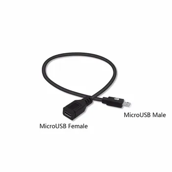 MicroUSB Cablu de Extensie: MicroUSB de sex Masculin pentru a MicroUSB Cablu de sex Feminin,Suport de Sincronizare de Date,Taxa de 12