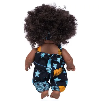 8-inch Africane Copilul Păpuși Drăguț Copil Cret Blackvinyl Copil Jucărie de Păpuși Bentiță Neagră Joacă pentru Copii Păpuși Nou-născut Bebes Llorones