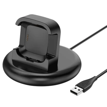 Incarcator Stand Compatibil cu Fitbit-Versa 2 Înlocuire de Încărcare USB Dock Adaptor cu Cablu pentru Fitbit-Versa 2 Ceas Inteligent