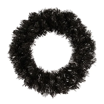 Pin Coroană de flori Negru Coronita Ghirlanda pentru Usa Geam Semineu Decor de Crăciun