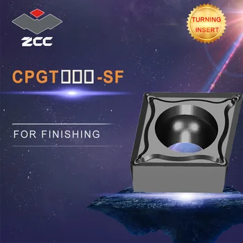 ZCC strung CNC insertii carbură 10buc/lot CPGT SF cotitură inserții de fontă oțel inoxidabil oțel de finisare