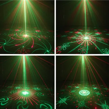 48 Model Plin de Stele Laser Proiector LED Lumini de Scena RGB Sunet Activat DJ Petrecere Disco KTV lumina Reflectoarelor de Unda Laser de Iluminat