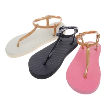 New Roman Non-Slip Tanga Femei Sandale Pantofi T-Curea Bloc Papuci de casă femme de Vară 2020 Plaja Flip-Flops, Sandale Plate