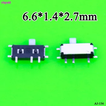 10BUC 7 Pin Mini Comutator On-OFF 2Position Micro Glisați Comutatorul 1P2T H=1,5 MM in Miniatura Orizontal Glisați Comutatorul SMD