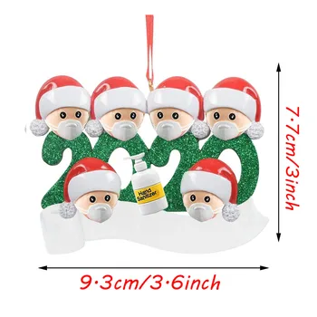 Decoratiuni de craciun Pentru Casa Personalizate Supraviețuit Familie De Ornament 2020 Vacanță de Crăciun Decoratiuni 2ml Navidad fierbinte