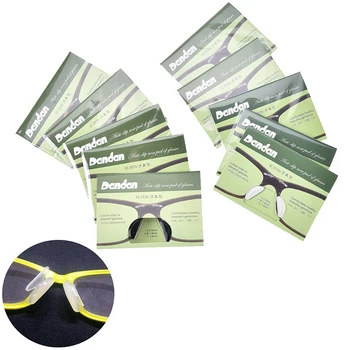 5Pairs Silicon Anti-Alunecare Nas Tampoane pentru Ochelari de vedere ochelari de soare de Sticlă Spectackles Bretele Sprijină de Îngrijire a Sănătății Alb-Negru/Color