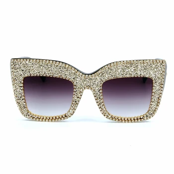 2020 femei ochelari de soare piața supradimensionat ochelari de soare barbati diamant Mic Manual Retro ochelari de vedere lentes de sol mujer